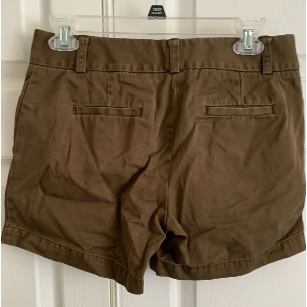 J CREW Women’s Bronze Brown Wash Jean Low Fit Chino Shorts Size: 2